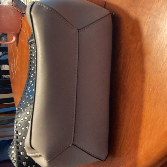 Tote. CO LAB Leather Hobo roomy tote with studded strap - Picture 2 of 11